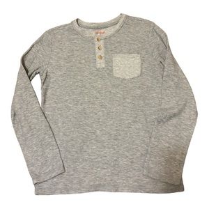 Cat and Jack, Youth Sized Henley Long Sleeve Knit